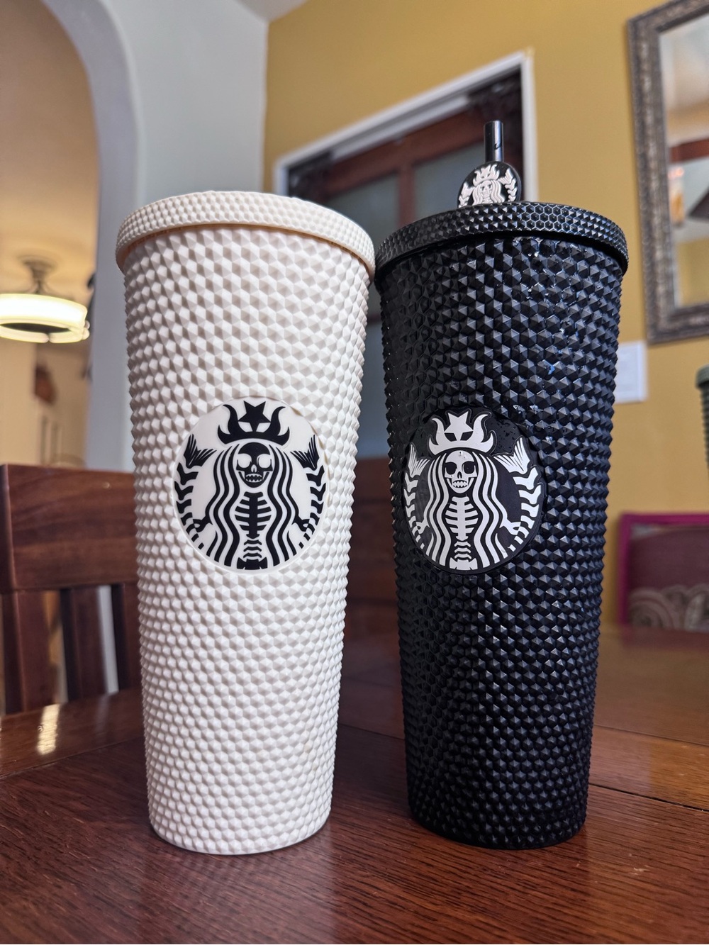 Custom Skeleton Siren / Mermaid Starbucks
Style Studded Tumblers (Set of 2)